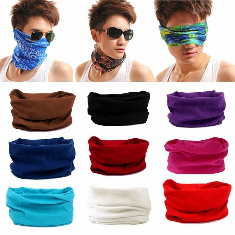 Outdoor Sport Scarf Neck Warmer Unisex Women Men Tube Face Scarf Hiking Cycling Face Head Wrap Cover Bandana Balaclava Headband