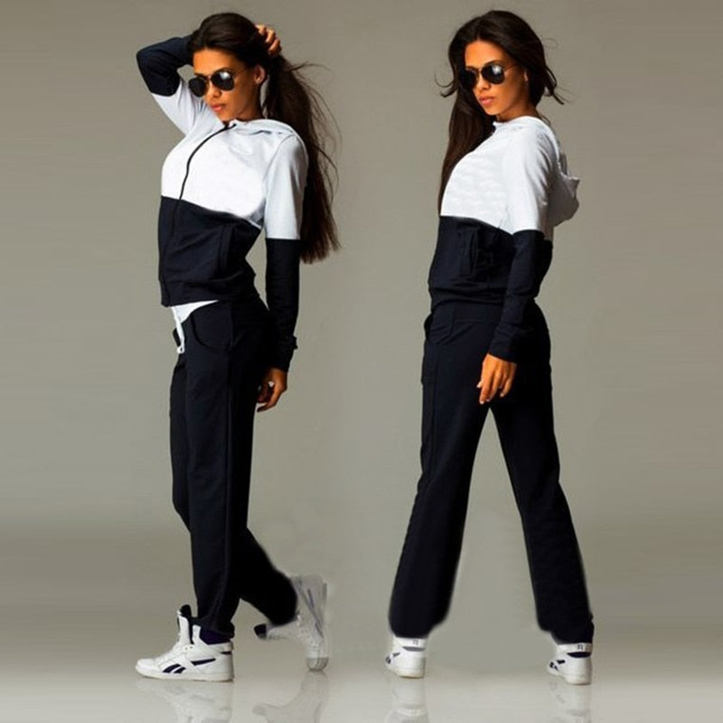 2 Piece Tracksuit Set -  Hoodie Sweatshirt with Zipper, Trousers with Pockets for Autumn/Winter wear. - Vlad's Bike Bits