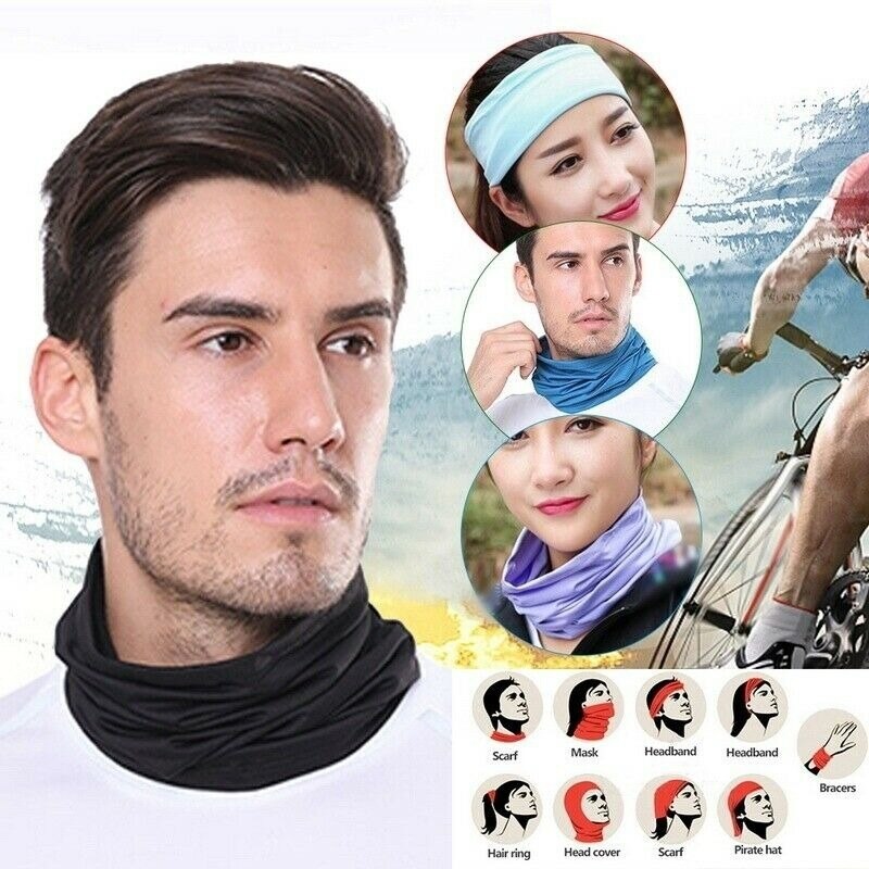 Outdoor Sport Scarf Neck Warmer Unisex Women Men Tube Face Scarf Hiking Cycling Face Head Wrap Cover Bandana Balaclava Headband