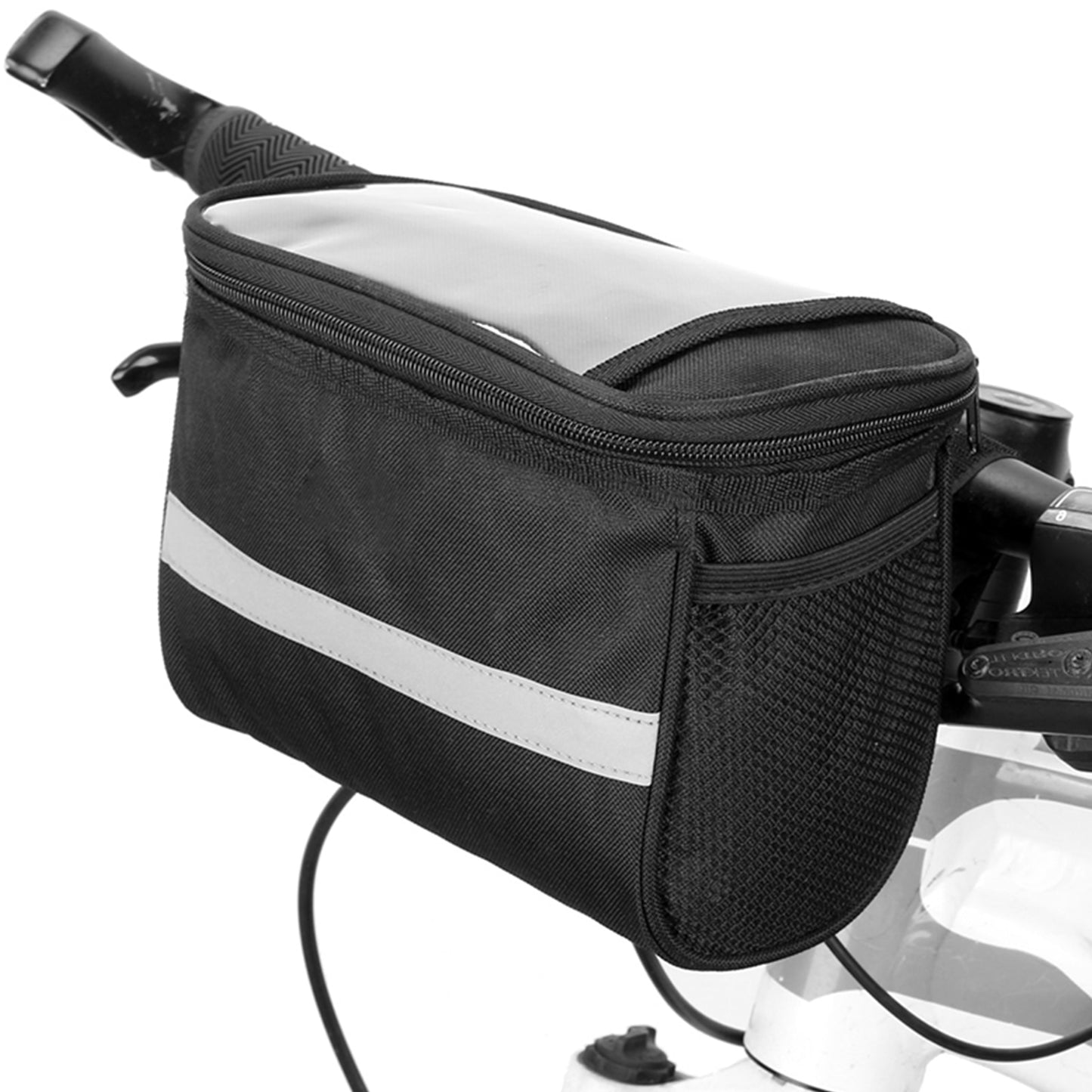 Cycling Bike Bicycle Insulated Front Bag MTB Bike Handlebar Bag Basket Pannier Cooler Bag with Reflective Strip - Vlad's Bike Bits