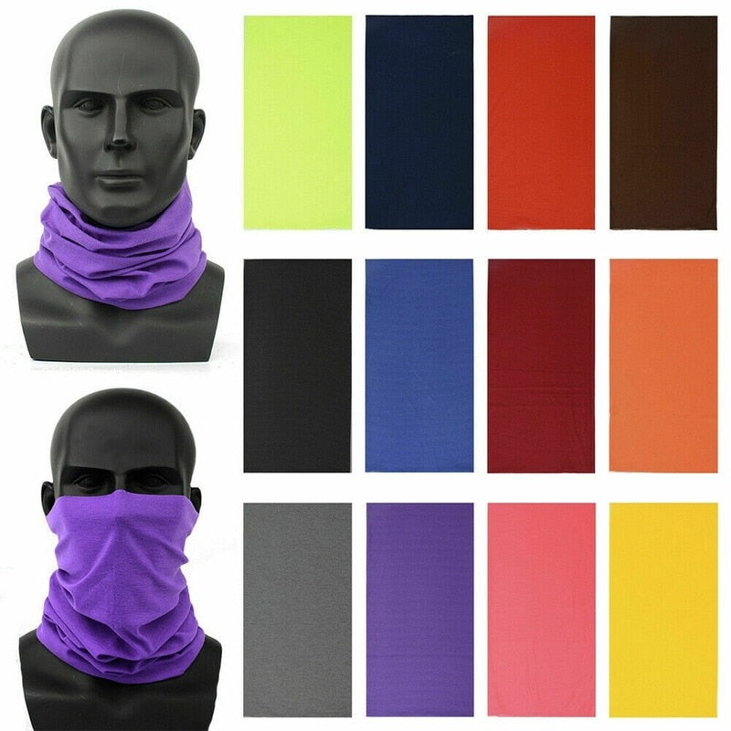 Outdoor Sport Scarf Neck Warmer Unisex Women Men Tube Face Scarf Hiking Cycling Face Head Wrap Cover Bandana Balaclava Headband