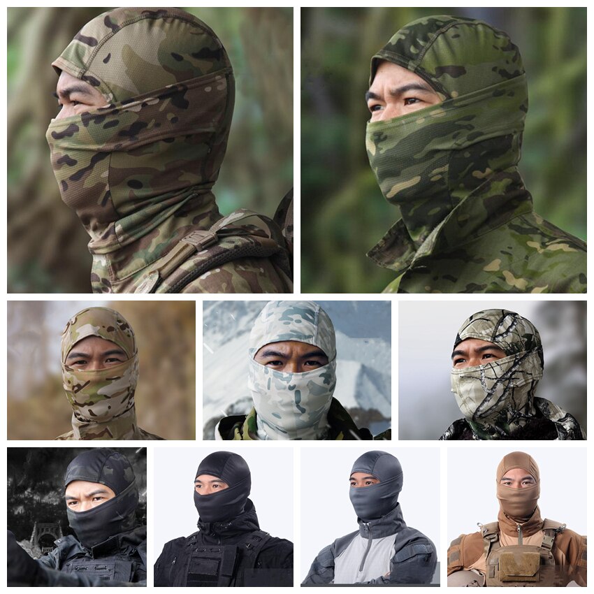 Tactical Balaclava Bike Cycling Full Face Neck Scarf Head Warm Outdoor Hunting Cycling Hiking Army Military Bandana Skiing Scarf