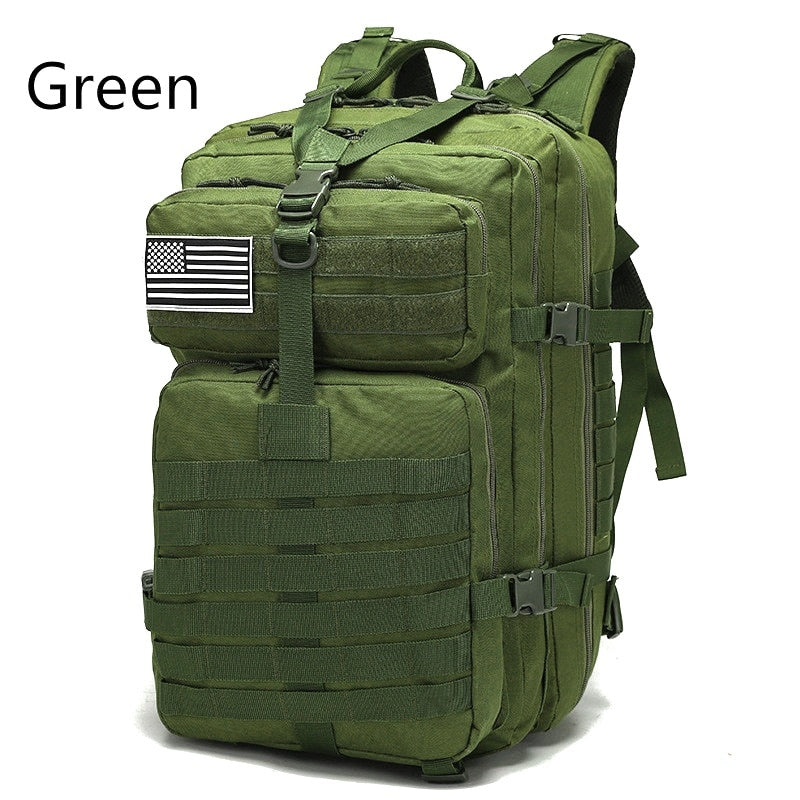 30L/50L 1000D Outdoor Military-style Backpack - Nylon Waterproof Rucksack for Sports/Hiking/Cycling/Trekking - Green