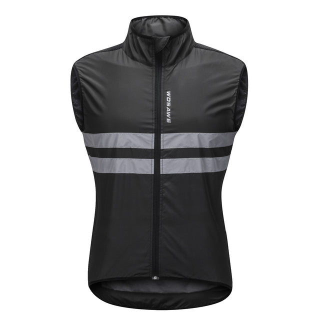 WOSAWE Windproof Cycling Jackets Hooded Men Riding Waterproof Cycle Clothing Bike Long Sleeve Jerseys Reflective Vest Wind Coat - Vlad's Bike Bits