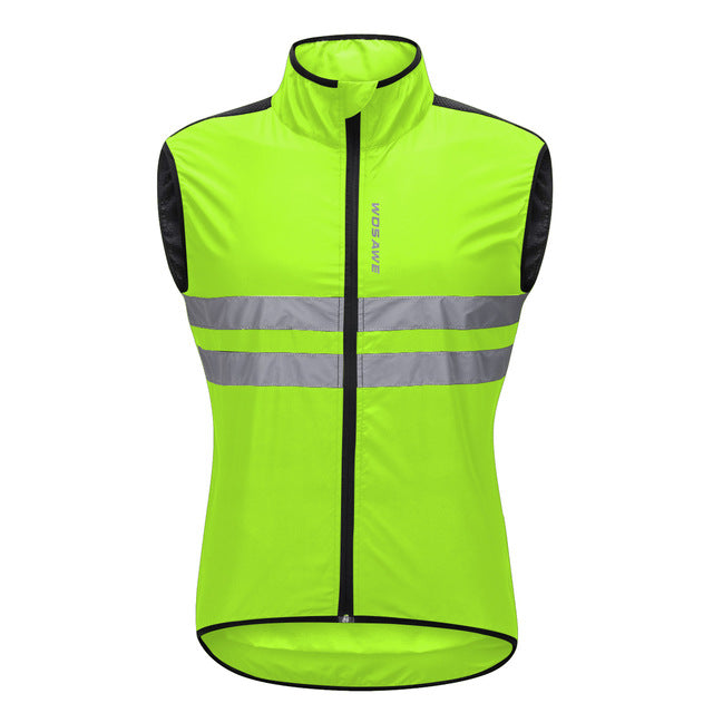 WOSAWE Windproof Cycling Jackets Hooded Men Riding Waterproof Cycle Clothing Bike Long Sleeve Jerseys Reflective Vest Wind Coat - Vlad's Bike Bits