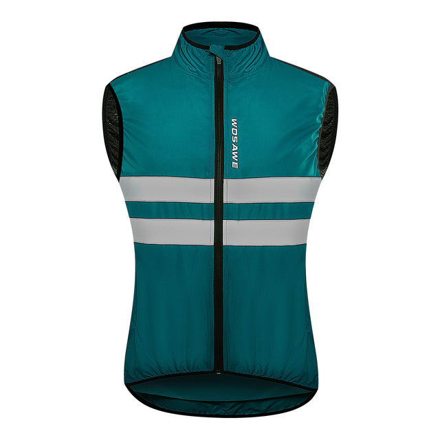 WOSAWE Windproof Cycling Jackets Hooded Men Riding Waterproof Cycle Clothing Bike Long Sleeve Jerseys Reflective Vest Wind Coat - Vlad's Bike Bits