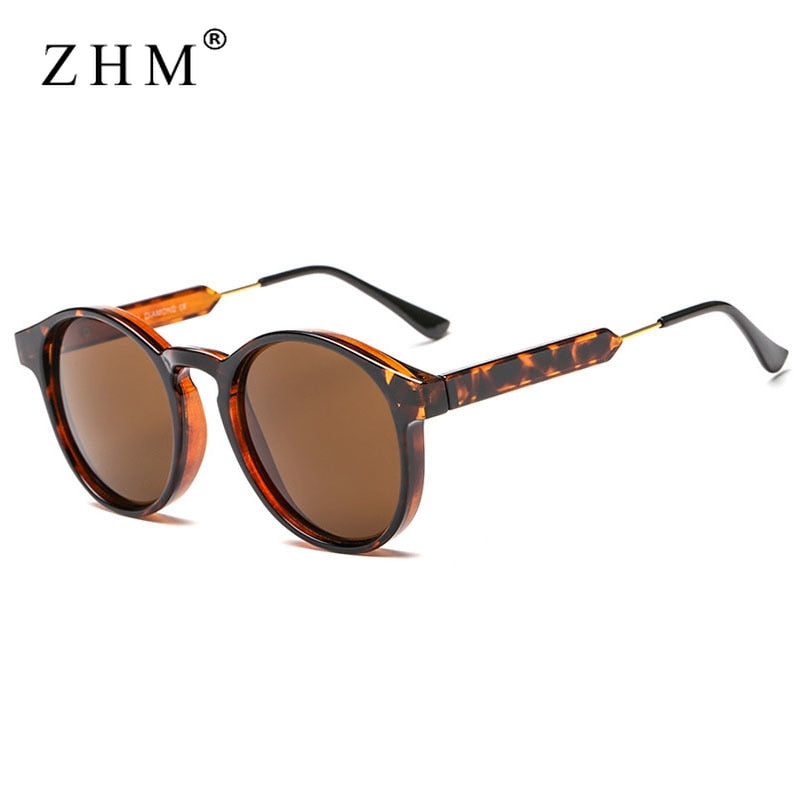 2022 Retro Round Sunglasses Women Men Brand Design Transparent Female Sun Glasses Men Oculos De Sol Feminino Lunette Soleil