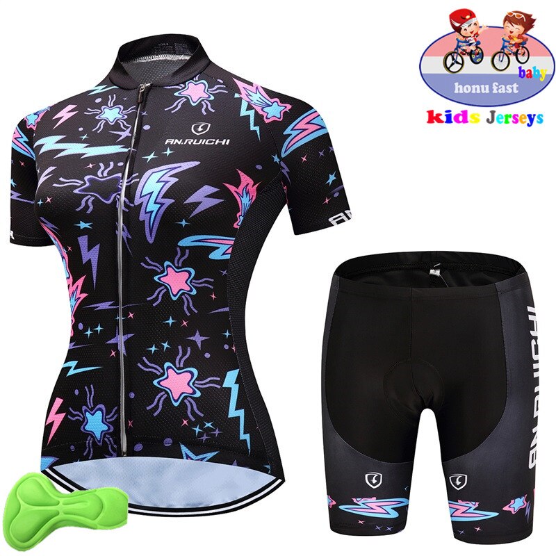 2023 Kids Cycling Jersey Wear Short Sleeves Cycling Set Children Bike Clothing Ropa Ciclismo Girl Cycling Clothing Sports Suit