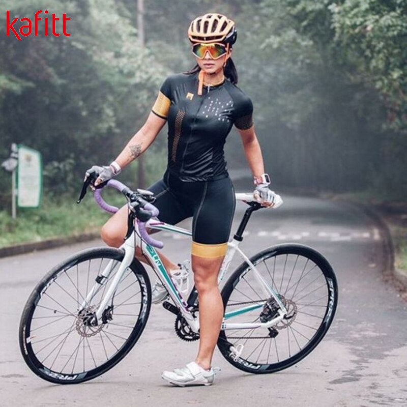 KAFITT ladies new cycling short-sleeved jumpsuit - fitness/sports Activewear