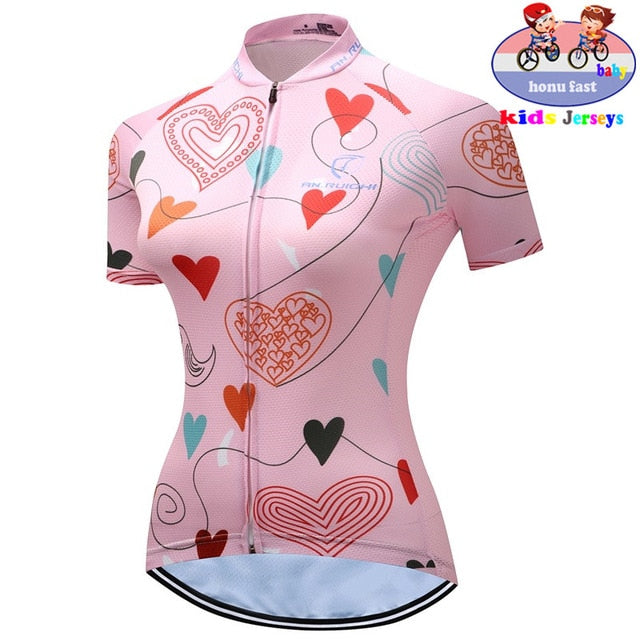 2023 Kids Cycling Jersey Wear Short Sleeves Cycling Set Children Bike Clothing Ropa Ciclismo Girl Cycling Clothing Sports Suit