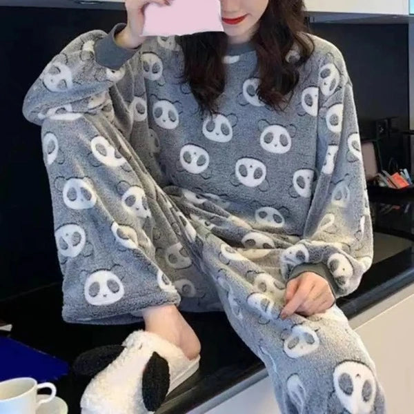 Light Blue/White Panda Loungewear/Pyjamas 