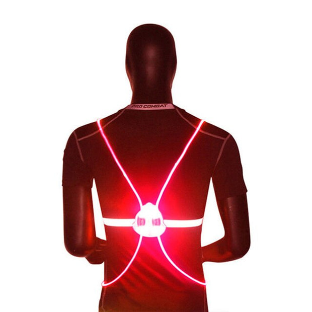 Hi-Viz Bicycle Safety Vest for Night Cycling and Outdoor Activities - Reflective/LED/360 degree visibility - Vlad's Bike Bits