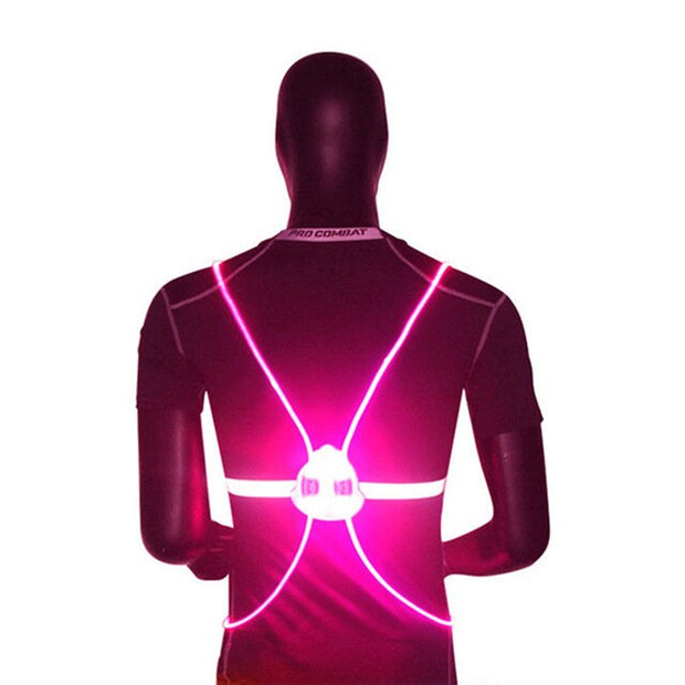 Hi-Viz Bicycle Safety Vest for Night Cycling and Outdoor Activities - Reflective/LED/360 degree visibility - Vlad's Bike Bits