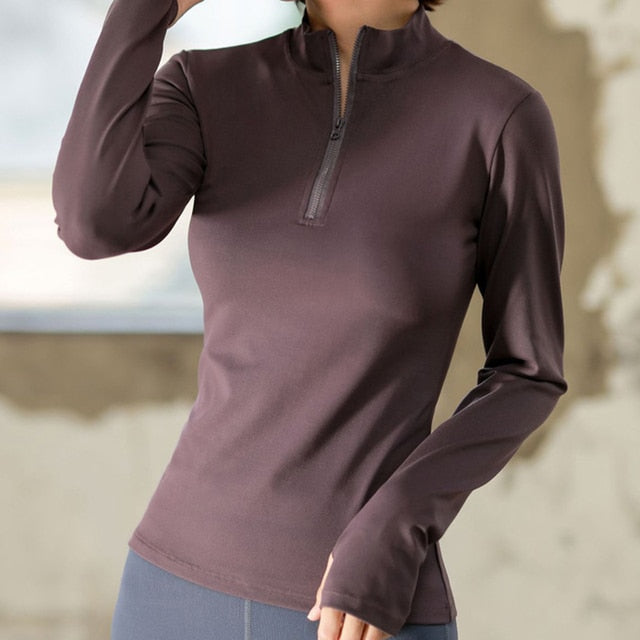Long Sleeve Sports Top for Women - Activewear for Yoga, Keep-Fit, Cycling, Running - Vlad's Bike Bits
