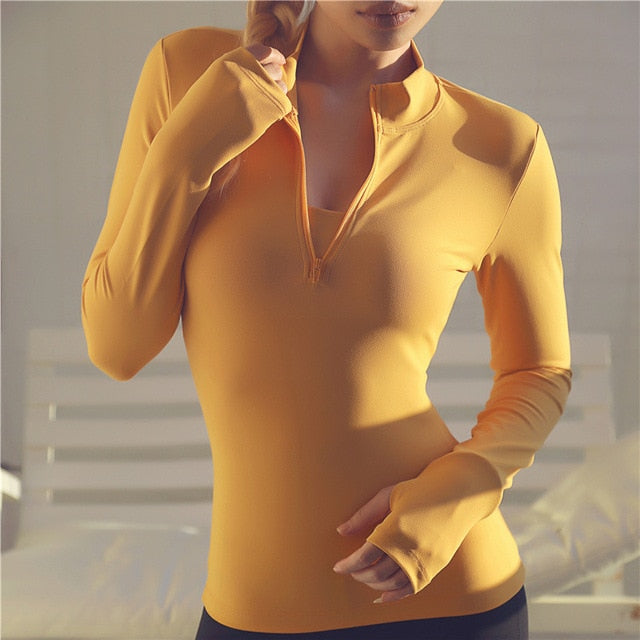 Long Sleeve Sports Top for Women - Activewear for Yoga, Keep-Fit, Cycling, Running - Vlad's Bike Bits