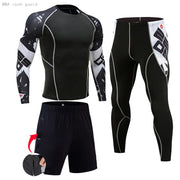 Gym Men's Running Fitness Sportswear Athletic Physical Training Clothes Sports Suits Workout Jogging Rashguard Men's Kit - Vlad's Bike Bits