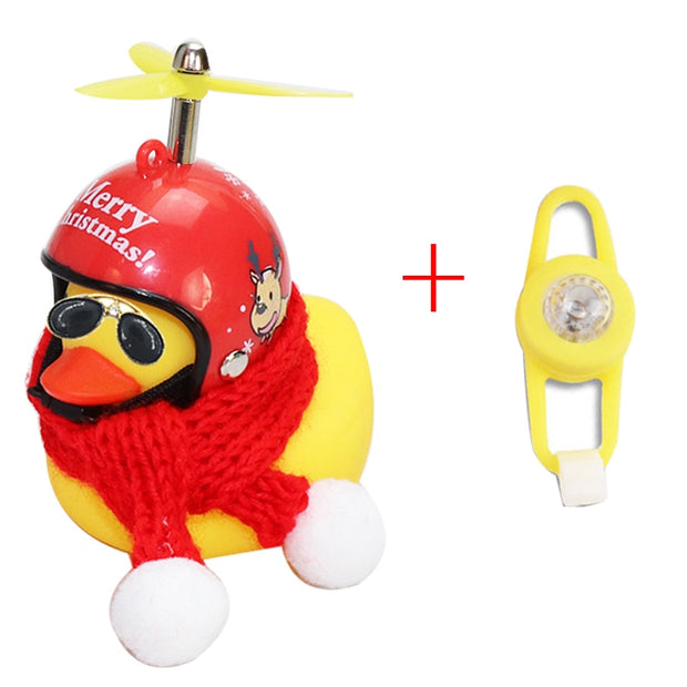 Small "Yellow Duck" Bicycle Bell with Luminous Light effect and Airscrew Propellor Helmet - Vlad's Bike Bits