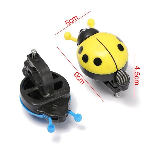 LADYBIRD/LADYBUG Bicycle Bell - Lovely Bright Plastic Handlebar Bell for Kids - Details