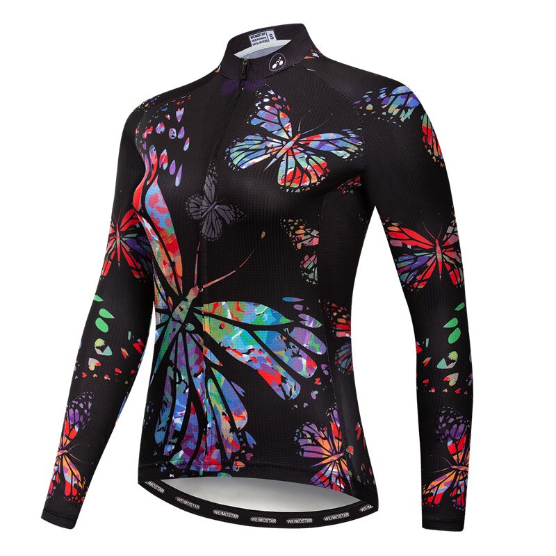 Weimostar Women's Cycling Jersey with Long Sleeves, Autumn Bike Gear - Vlad's Bike Bits