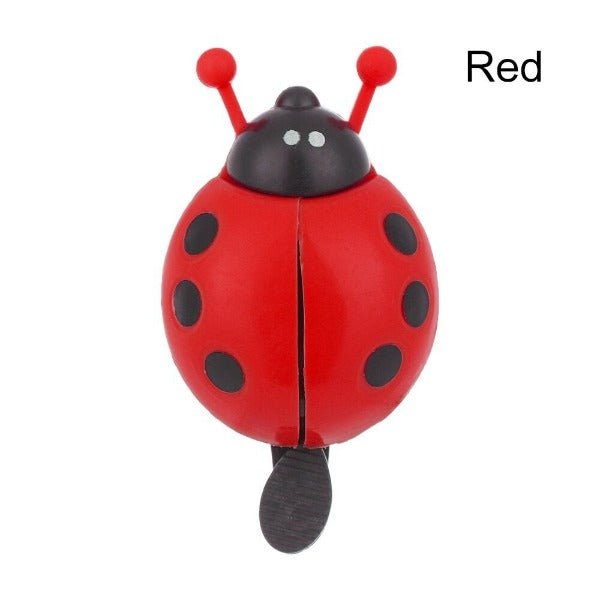 LADYBIRD/LADYBUG Bicycle Bell - Lovely Bright Plastic Handlebar Bell for Kids - Red
