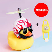 Small "Yellow Duck" Bicycle Bell with Luminous Light effect and Airscrew Propellor Helmet - Vlad's Bike Bits