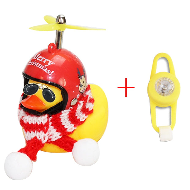 Small "Yellow Duck" Bicycle Bell with Luminous Light effect and Airscrew Propellor Helmet - Vlad's Bike Bits