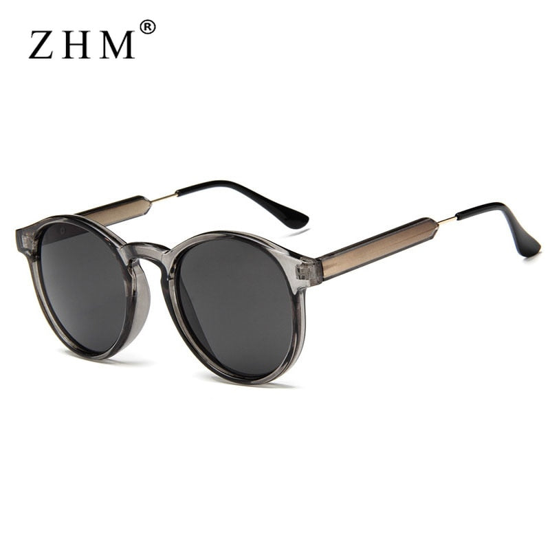 2022 Retro Round Sunglasses Women Men Brand Design Transparent Female Sun Glasses Men Oculos De Sol Feminino Lunette Soleil