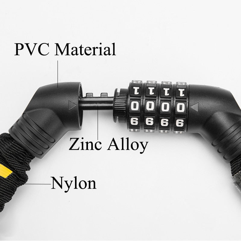 ULAC Bicycle Anti-theft Password Chain/Lock - Ultra-light/Portable/Sturdy - Bicycle Security Accessories - Vlad's Bike Bits