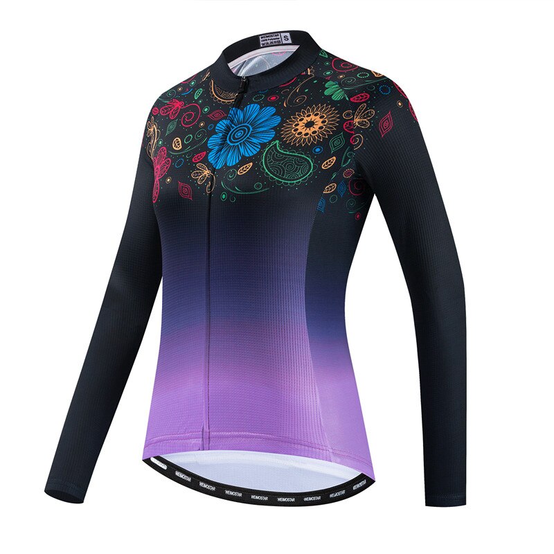 Weimostar Women's Cycling Jersey with Long Sleeves, Autumn Bike Gear - Vlad's Bike Bits