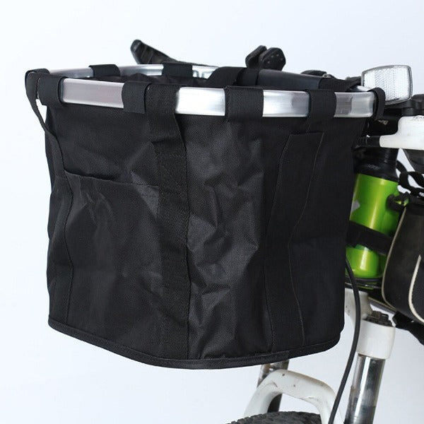 Detachable Front Bike Handlebar Holder For Pets - Black/Black Straps