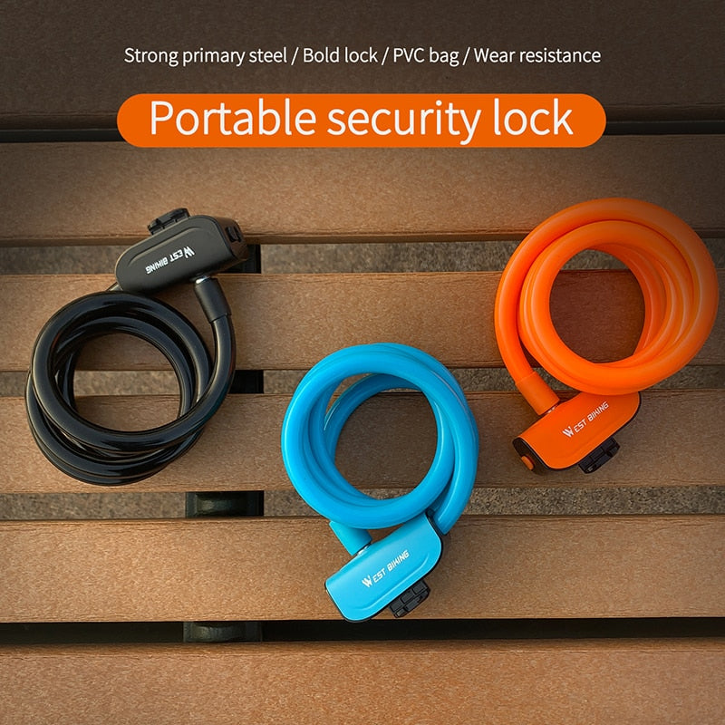WEST BIKING Bike Cable Lock - Anti Theft - Key or Code - Bicycle Security Accessories - Vlad's Bike Bits