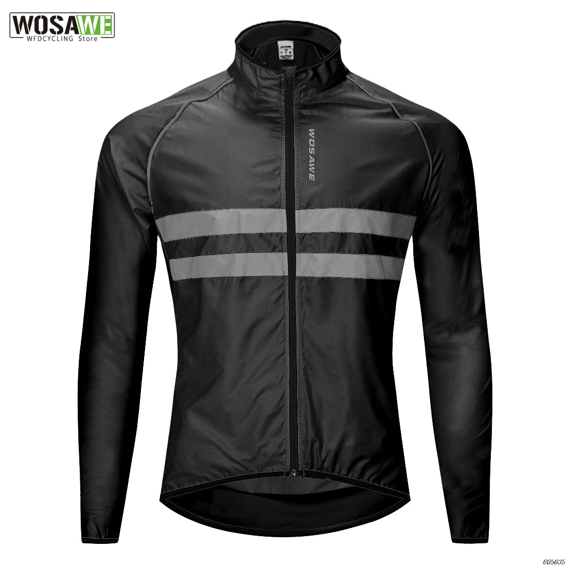 WOSAWE Reflective Cycling Jacket High Visibility MultiFunction Jersey Road MTB Bicycle Windproof Quick Dry Rain Coat Windbreaker - Vlad's Bike Bits