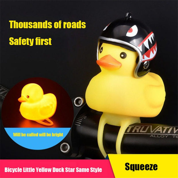 Small "Yellow Duck" Bicycle Bell with Luminous Light effect and Airscrew Propellor Helmet - Vlad's Bike Bits
