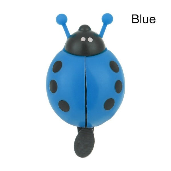 LADYBIRD/LADYBUG Bicycle Bell - Lovely Bright Plastic Handlebar Bell for Kids - Blue