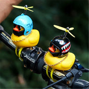 Small "Yellow Duck" Bicycle Bell with Luminous Light effect and Airscrew Propellor Helmet - Vlad's Bike Bits