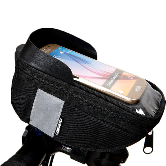 Roswheel Sahoo 112003 Bike Handlebar/Frame Mobile Phone Holder For 6.5in Phone - Black