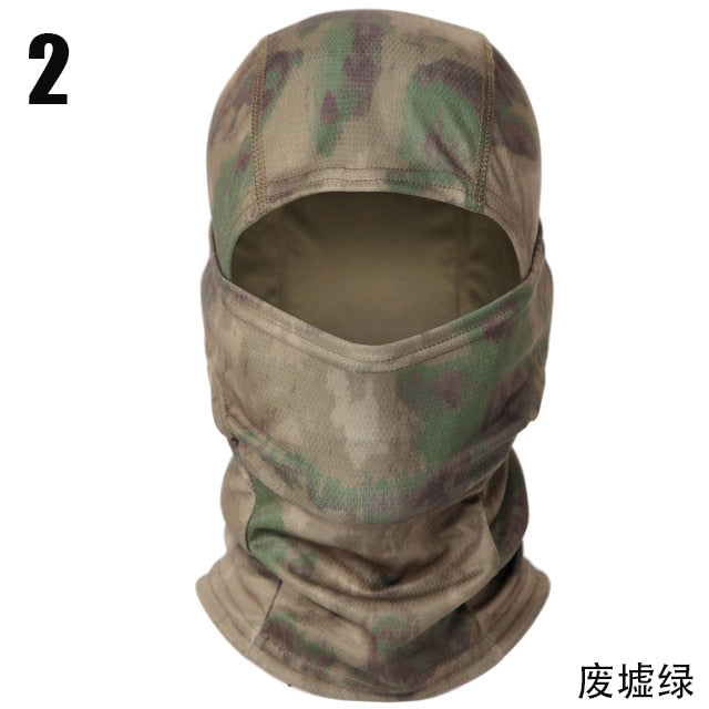 Tactical Camouflage Balaclava Full Face Mask Wargame CP Military Hat Hunting Bicycle Cycling Army Multicam Bandana Neck Gaiter - Vlad's Bike Bits