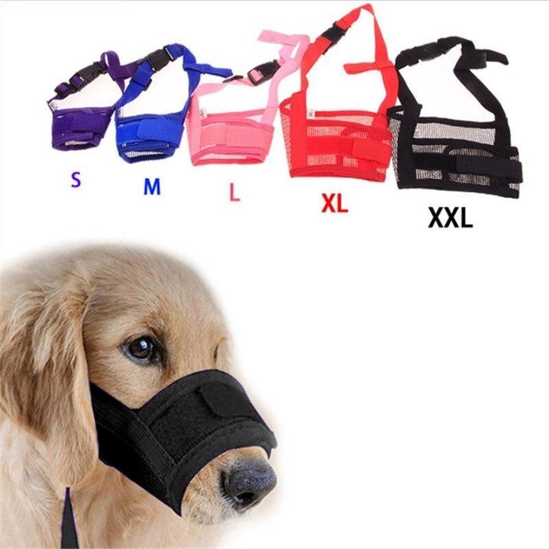 Adjustable Dog Muzzle - helps stop Barking/Biting/Chewing etc - 5 Sizes/5 Colours - Pets Accessories