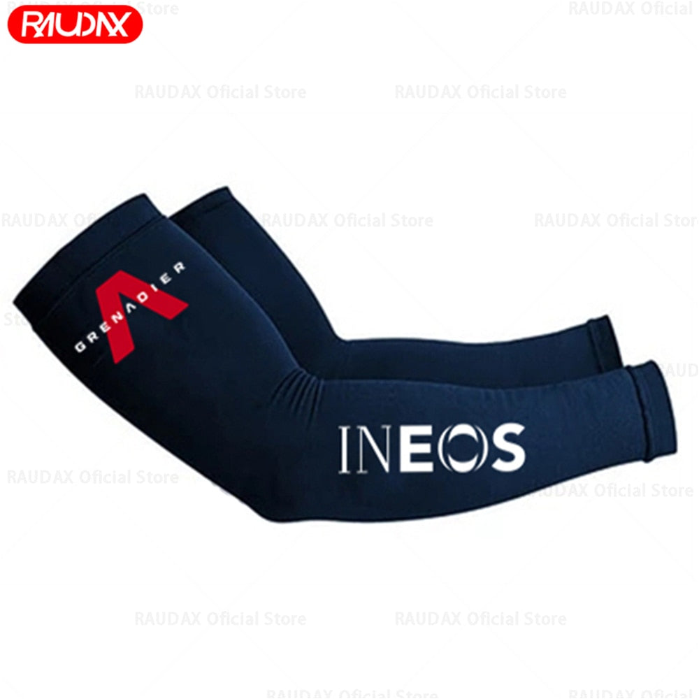 2022 Team Ineos Grenadier Leg Warmers Black UV Tection Cycling Arm Warmer Breathable Bicycle Running Racing MTB Bike Leg Sleeve - Vlad's Bike Bits