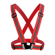 Hi-Viz Reflective, Adjustable Elastic Night Road Safety Cycling Vest - Vlad's Bike Bits
