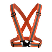 Hi-Viz Reflective, Adjustable Elastic Night Road Safety Cycling Vest - Vlad's Bike Bits
