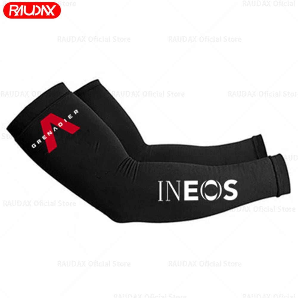 2022 Team Ineos Grenadier Leg Warmers Black UV Tection Cycling Arm Warmer Breathable Bicycle Running Racing MTB Bike Leg Sleeve - Vlad's Bike Bits