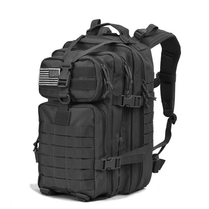 30L/50L 1000D Outdoor Military-style Backpack - Nylon Waterproof Rucksack for Sports/Hiking/Cycling/Trekking - Black