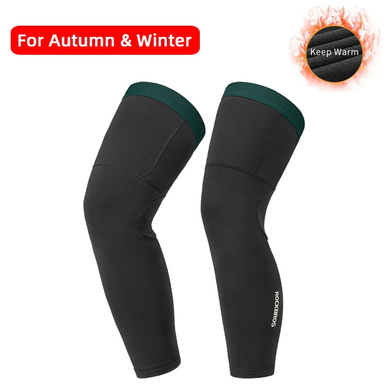 ROCKBROS Winter Fleece Warm Arm Sleeves Breathable Sports Elbow Pads Fitness Arm Covers Cycling Running Basketball Arm Warmers - Vlad's Bike Bits