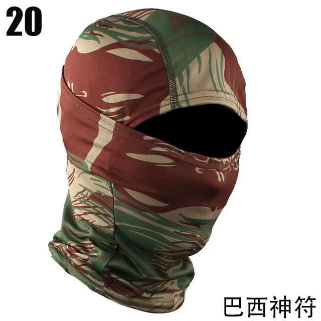 Tactical Camouflage Balaclava Full Face Mask Wargame CP Military Hat Hunting Bicycle Cycling Army Multicam Bandana Neck Gaiter - Vlad's Bike Bits
