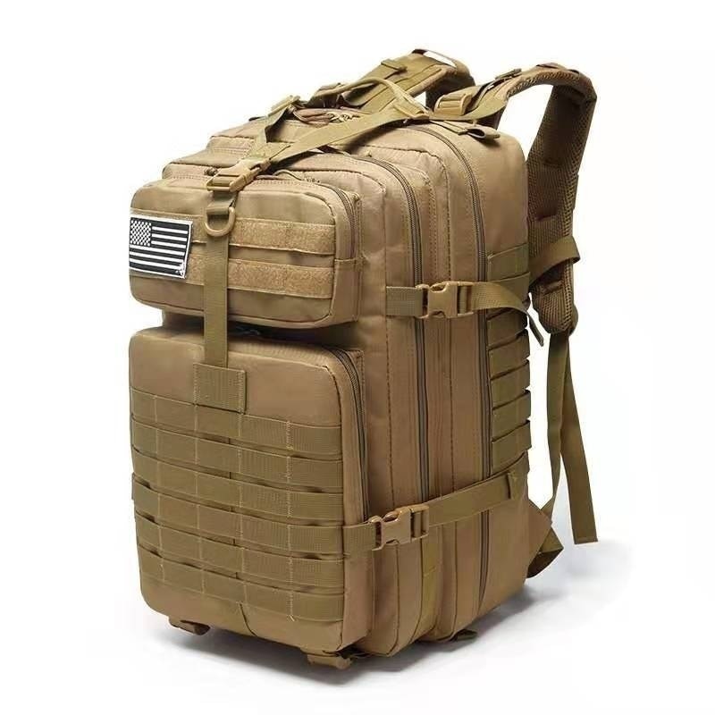 30L/50L 1000D Outdoor Military-style Backpack - Nylon Waterproof Rucksack for Sports/Hiking/Cycling/Trekking - Sand