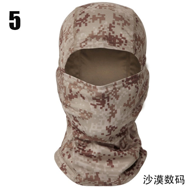 Tactical Camouflage Balaclava Full Face Mask Wargame CP Military Hat Hunting Bicycle Cycling Army Multicam Bandana Neck Gaiter - Vlad's Bike Bits