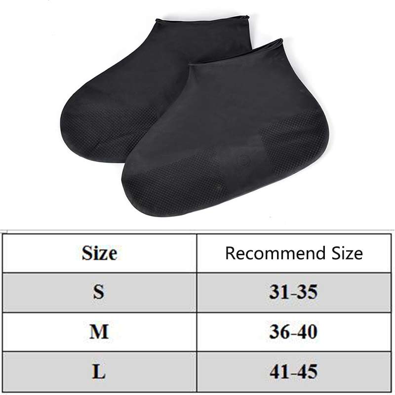 Thicken Waterproof Shoe Cover Silicone Rain Shoes Pocket Rubber Boots Cover Sneakers Protector Foot Covers Cycling Overshoes Hot - Vlad's Bike Bits
