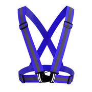 Hi-Viz Reflective, Adjustable Elastic Night Road Safety Cycling Vest - Vlad's Bike Bits