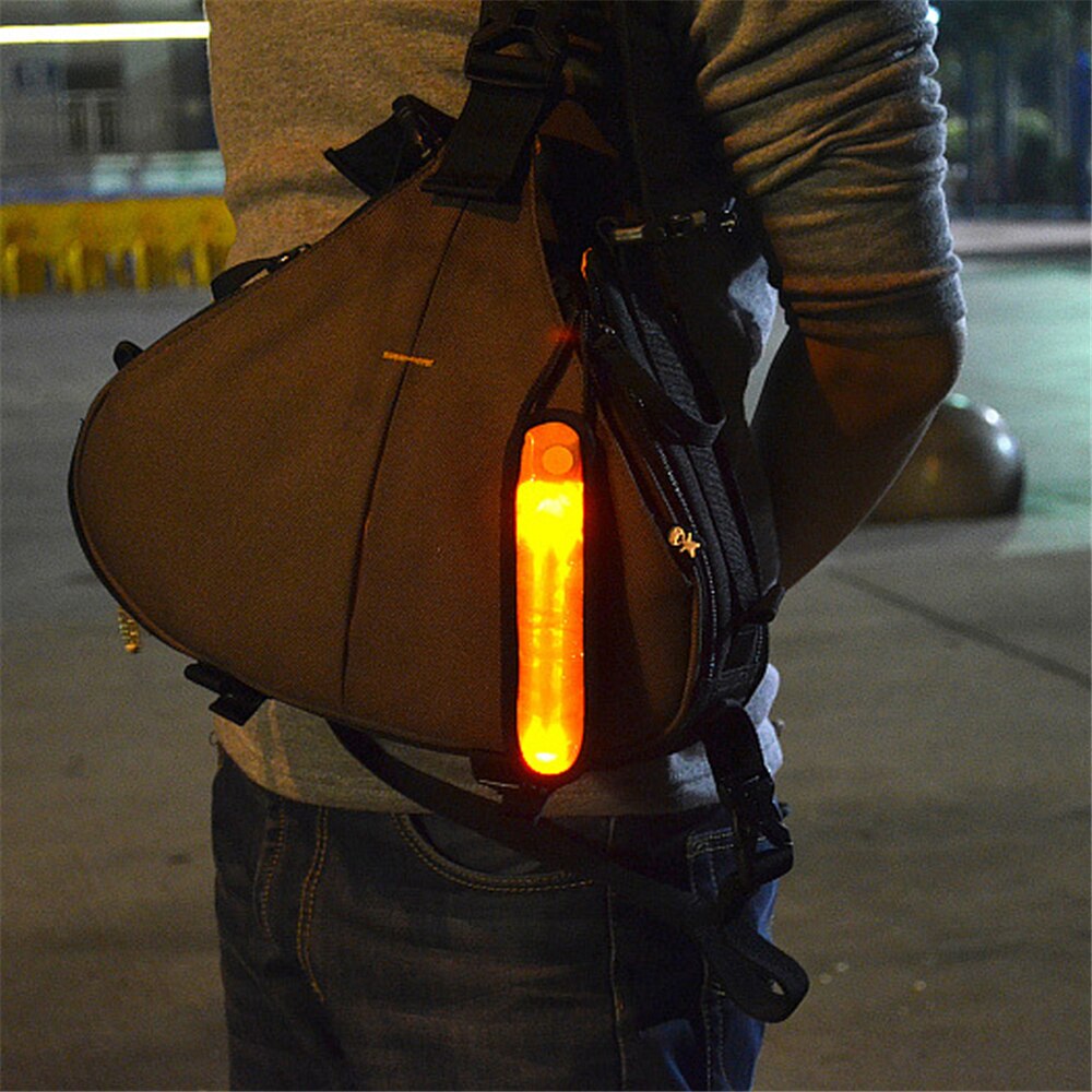 LED Luminous Night Running Armband Bike Light Safety Warning Outdoor Sports Reflective Belt Strap Snap Flash Arm Band Bracelet